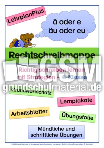 Ableitungen-Wörter mit ä und äu, Kl. 4, LP+.pdf